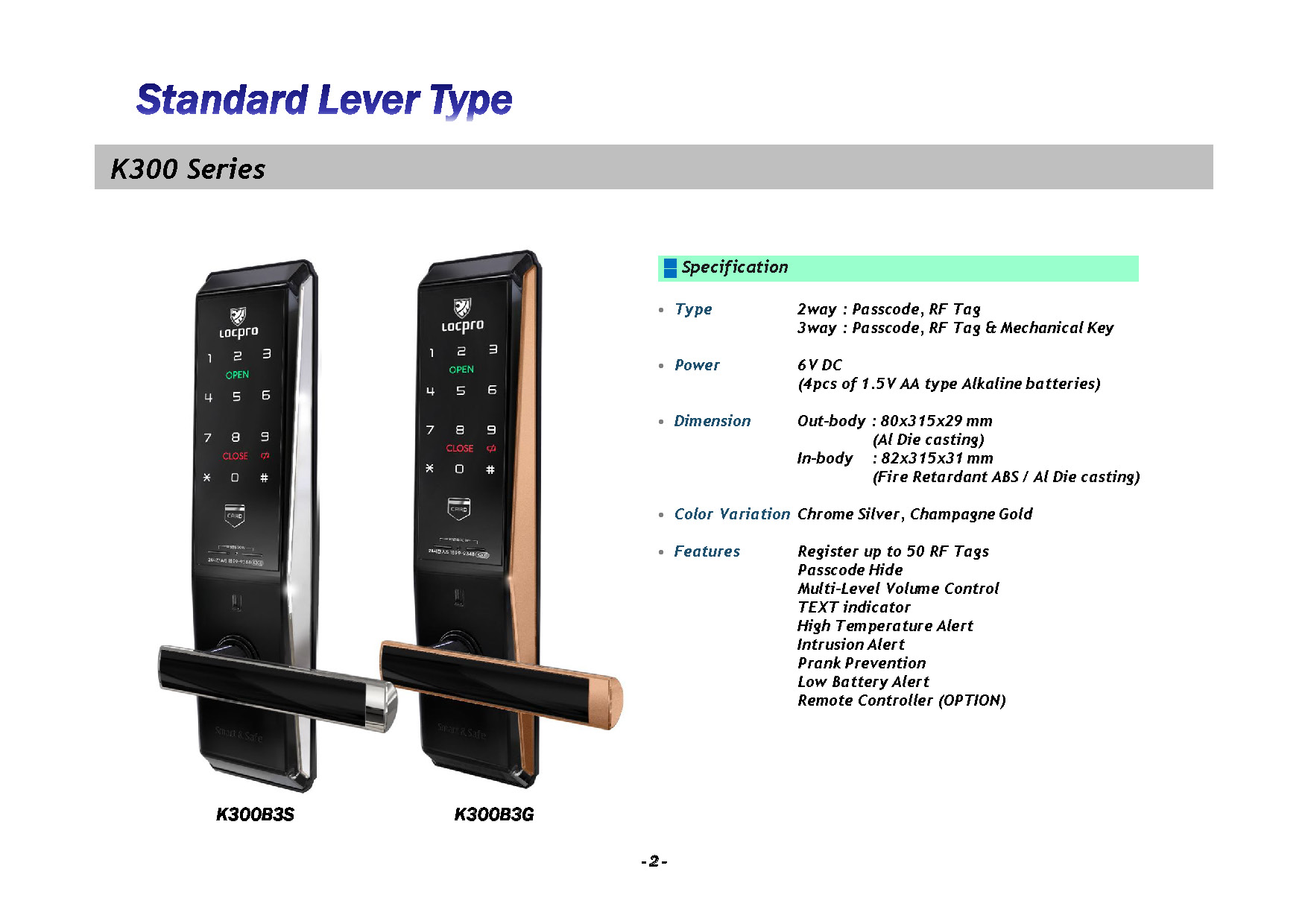 K300 Series Introduction Page 02