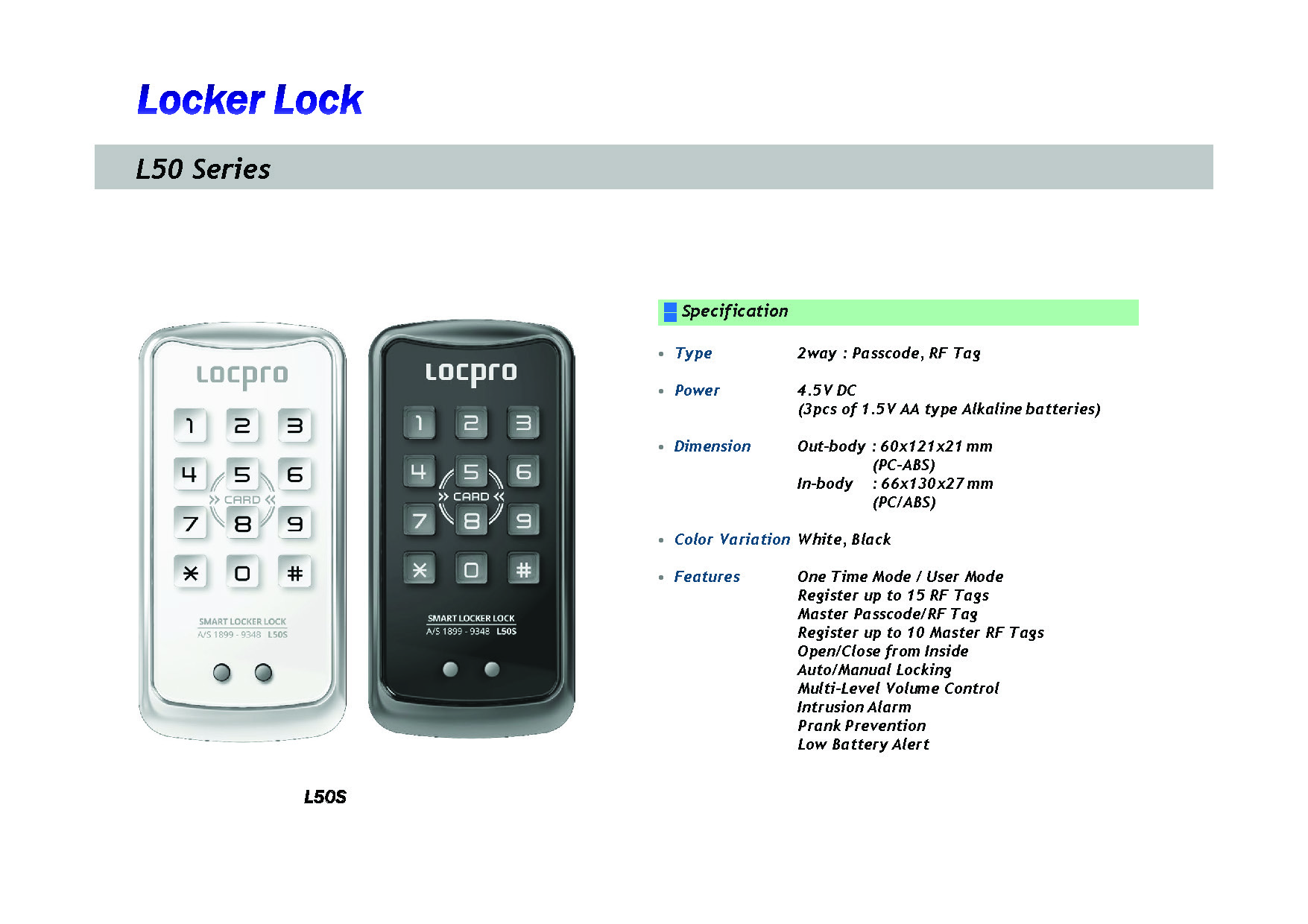 L50 Series Introduction Page 04